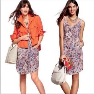 CAbi Fresco Slip lightweight printed Dress Sz M